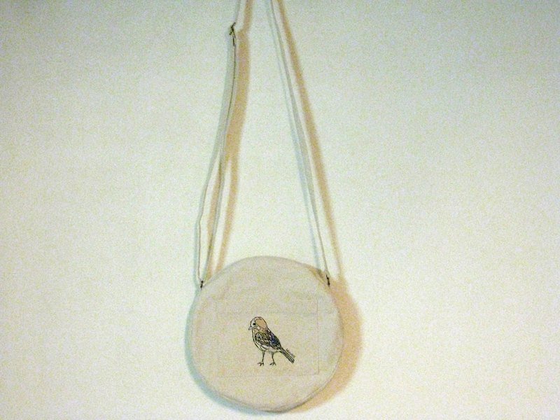 MaryWil-鳥兒圓形側背包 - 其他 - 其他材質 白色