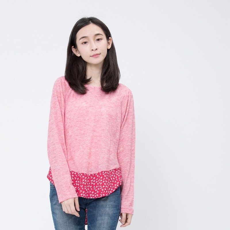 Kayla long sleeve top / pink - Women's Sweaters - Other Materials Pink