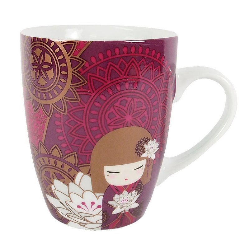 Mug-Satoko Sincerely [Kimmidoll Cup-Mug] - แก้วมัค/แก้วกาแฟ - ดินเผา สีม่วง