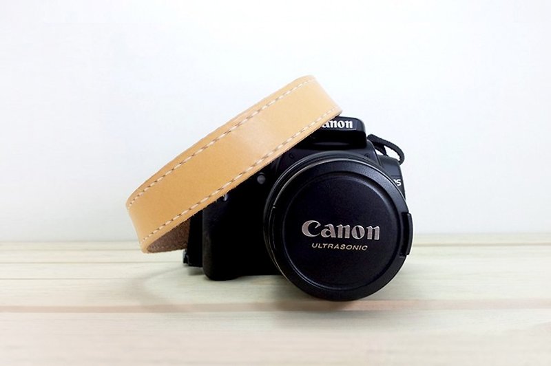 Narrow Leather Camera Strap - Cameras - Genuine Leather 