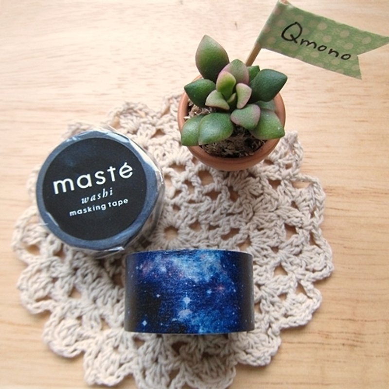 Mastee and paper tape Multi series [Cosmic Starry Galaxy (MST-MKT11-A)] - มาสกิ้งเทป - กระดาษ สีน้ำเงิน