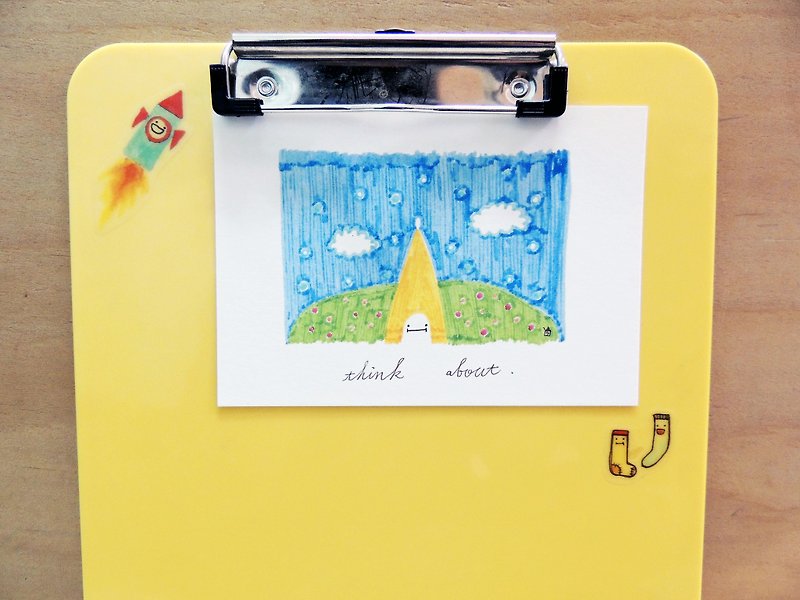 ✦ think ✦ postcards - การ์ด/โปสการ์ด - กระดาษ หลากหลายสี