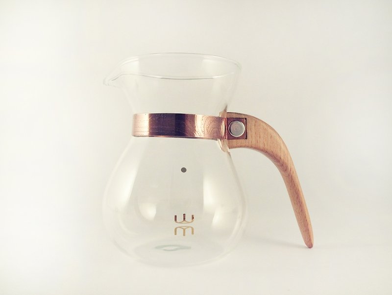 「露 La Rosée」ウッド質感のコーヒーポット – シンプルモデル－ブナ材－注文してから制作 - 調理器具 - 木製 ゴールド