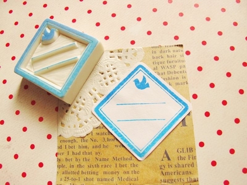 Apu handmade chapter practical cute bird label stamp hand account stamp - Stamps & Stamp Pads - Rubber 