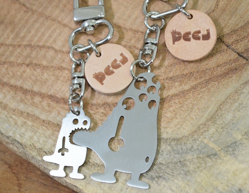 But I Like You  Stainless Steel Keychain (Set) Valentines - Keychains - Stainless Steel Gray