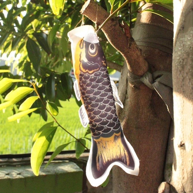 Taiwan Fish Flag 15 CM (BLACK) - Items for Display - Other Materials Black