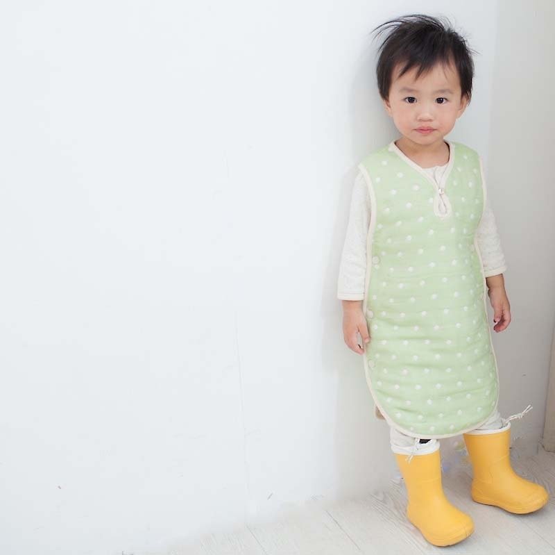 Six layers of anti-kicking is little green / young fluffy models - Bedding - Cotton & Hemp Green