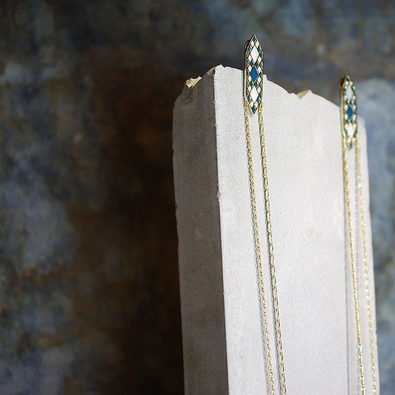 Color cold enamel pendant chain LELIEL TWINS - Necklaces - Enamel 