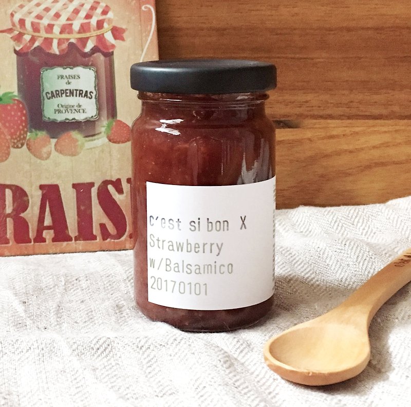 Handmade Jam x Strawberry w/ Balsamico - Jams & Spreads - Fresh Ingredients Red