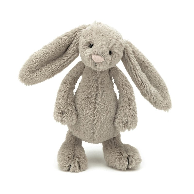 Bashful Beige Bunny 拿鐵灰兔 18cm - 玩偶/公仔 - 聚酯纖維 灰色