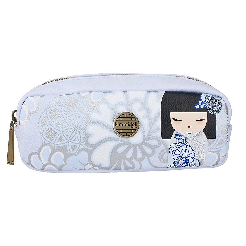 Kimmidoll and Blessed Doll Pen Case/Small Bag Kyoka - Pencil Cases - Other Materials White