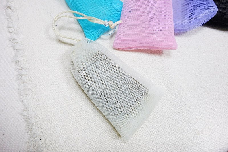 肥皂起泡袋(附吸盤) 共五色 買10送1 - 肥皂/手工皂 - 聚酯纖維 多色