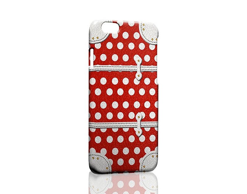 Red and white wave point suitcase ordered Samsung S5 S6 S7 note4 note5 iPhone 5 5s 6 6s 6 plus 7 7 plus ASUS HTC m9 Sony LG g4 g5 v10 phone shell mobile phone sets phone shell phonecase - เคส/ซองมือถือ - พลาสติก สีแดง
