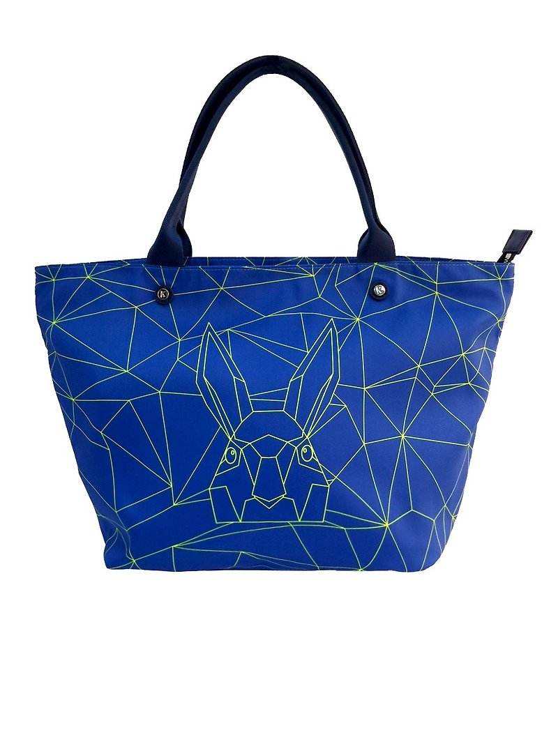 Khieng Atelier Rabbit Diamond Rabbit Fluorescent Limited Edition Ingot Bag - กระเป๋าถือ - วัสดุอื่นๆ สีน้ำเงิน