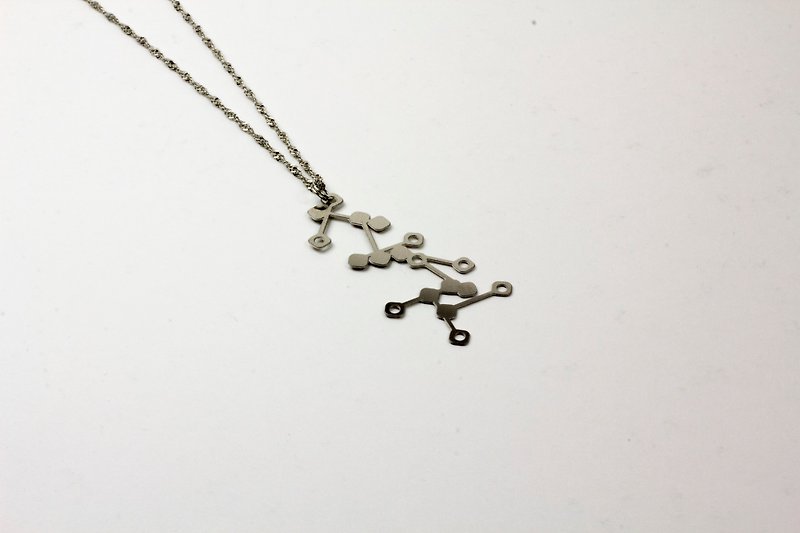 DNA necklace_imagery series_problem - Necklaces - Other Metals Gray