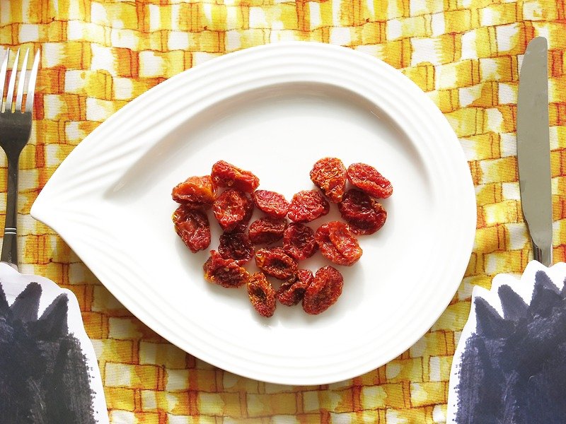 Happy Fruit Shop-Handmade dried tomatoes sharing bag - ผลไม้อบแห้ง - อาหารสด สีแดง
