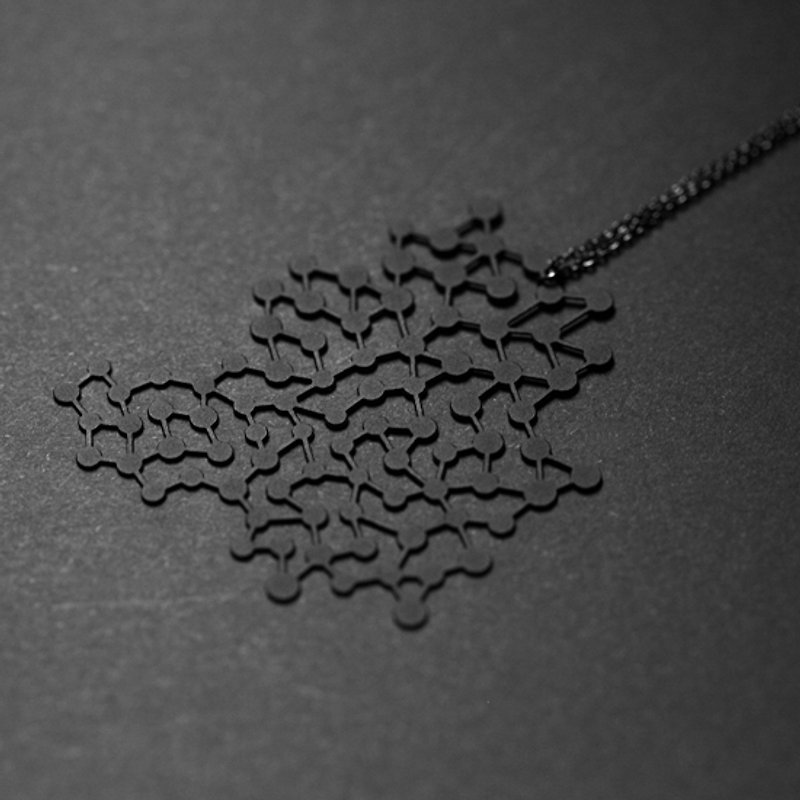黑點點項鍊 Black Dots Pendant (L) - 項鍊 - 其他金屬 