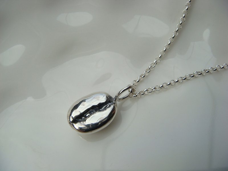 The best coffee beans series. 925 sterling silver necklace - Necklaces - Sterling Silver Brown