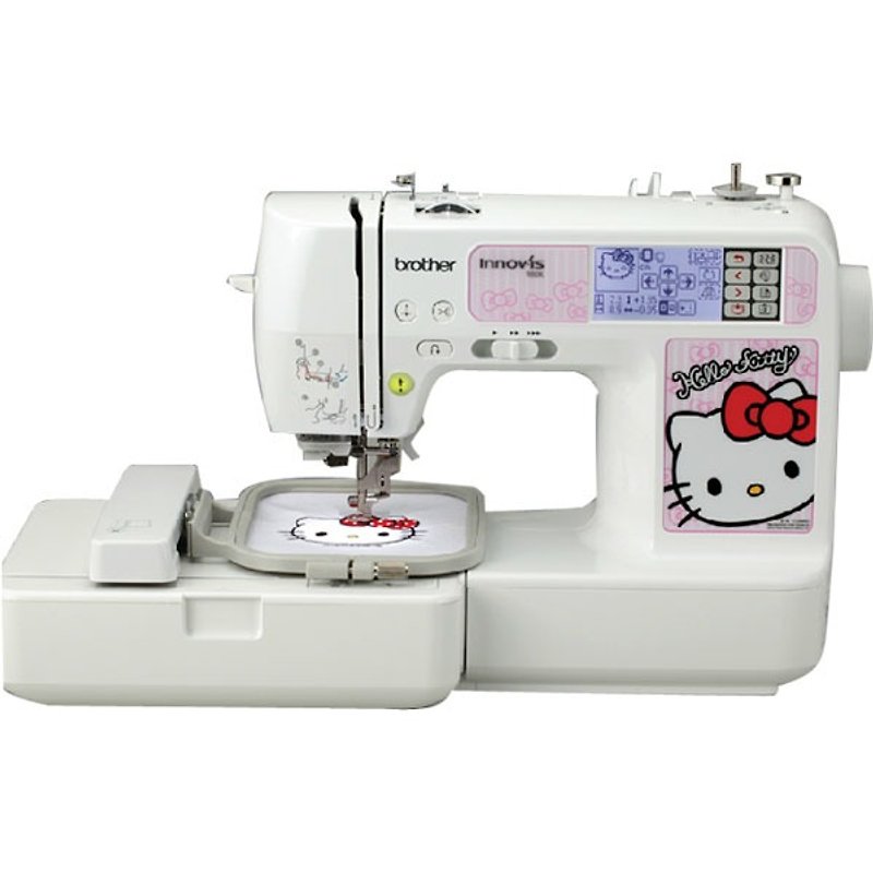 Japan brother intelligent computer Hello Kitty Kitty embroidery sewing machine manufacturing - Other - Thread Pink
