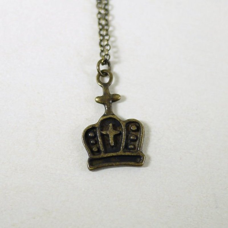 [Gold jewelry] * Charlene ‧ medieval crown - pure copper / bronze - สร้อยคอ - โลหะ 