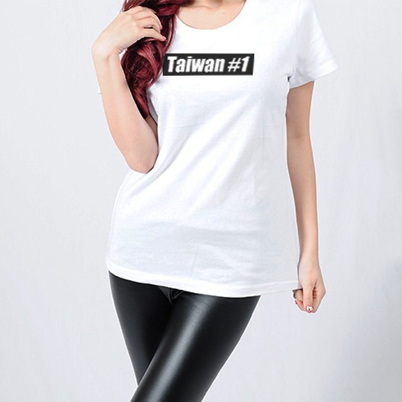 Taiwan#1 Square White TAC4-01-TWGO1 - Unisex Hoodies & T-Shirts - Other Materials White