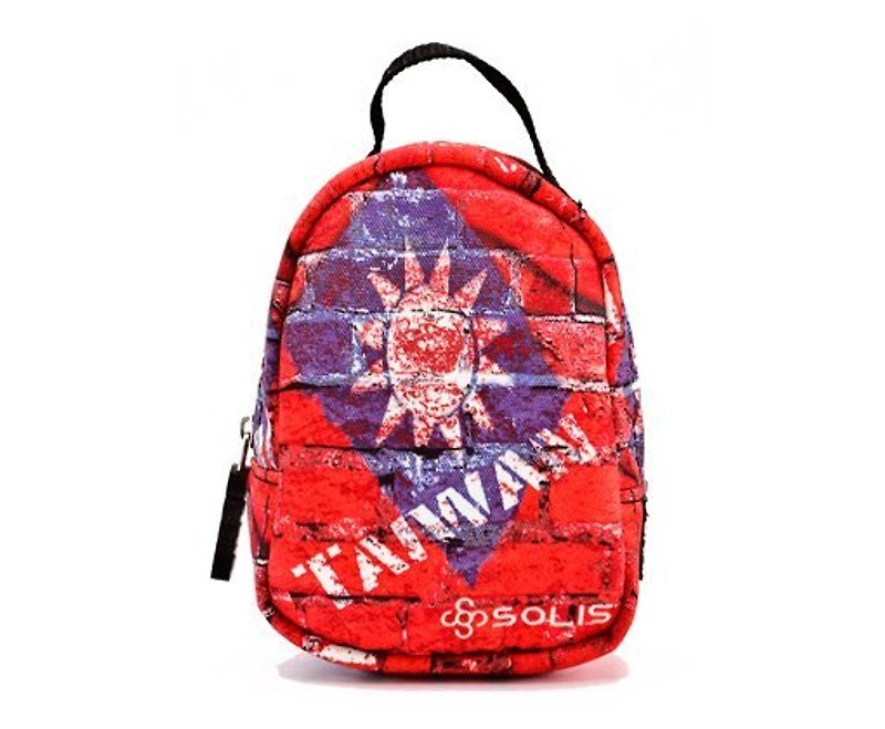 【Taiwanese Flag Series】Premium Purse Bag │Waist Bag - กระเป๋าเครื่องสำอาง - เส้นใยสังเคราะห์ สีแดง