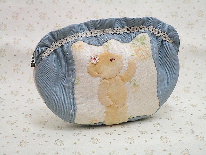 Walking Bear Cosmetic wonderland22 - Toiletry Bags & Pouches - Other Materials Blue