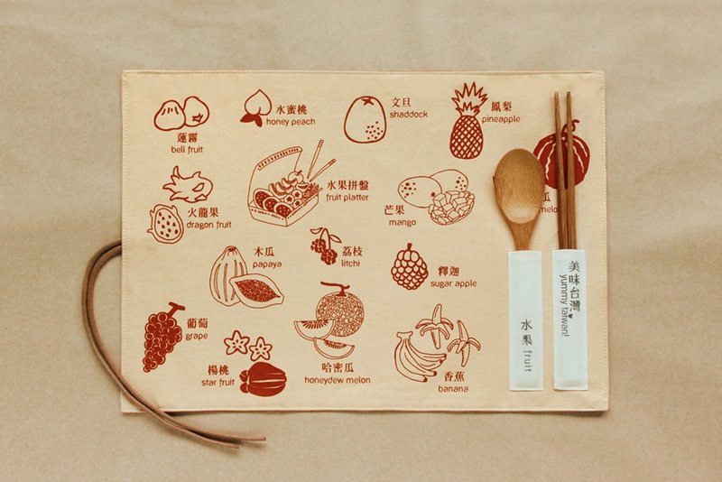 Placemats - fruit / melon powder - ผ้ารองโต๊ะ/ของตกแต่ง - วัสดุอื่นๆ 