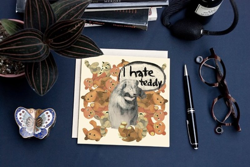 <The Best Now> Greeting Card/I Hate Teddy (Leaflet) - การ์ด/โปสการ์ด - กระดาษ 