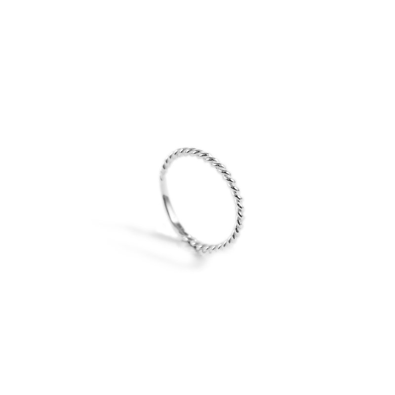 Bibi Fun Strictly Selected Series-Sterling Silver Twist Ring (Free Shipping) - General Rings - Other Metals 