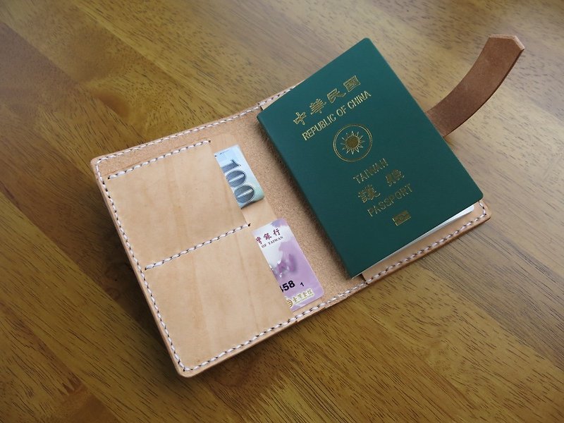 旅行記憶護照夾【Jane One Piece】 - 護照套 - 真皮 咖啡色
