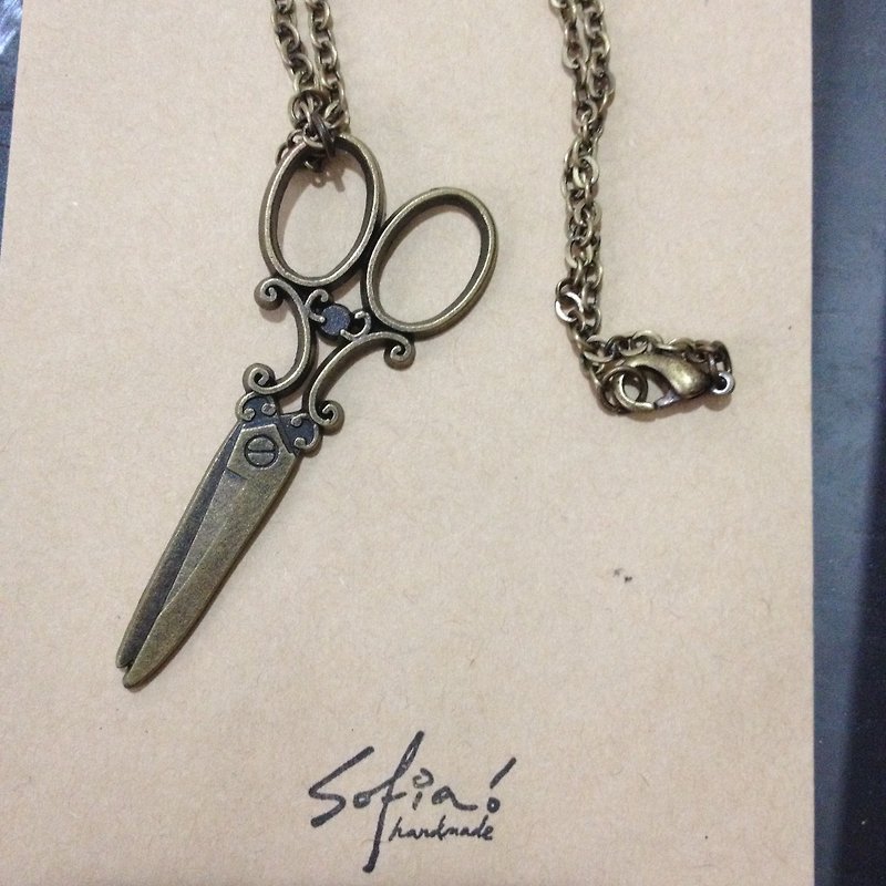[Renamed Deals - necklace] good pair of scissors - สร้อยคอ - โลหะ 