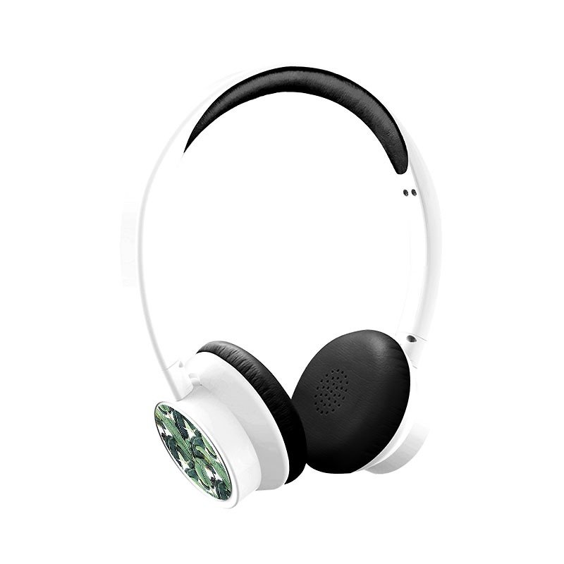 『BRIGHT』客制化有線耳機 Summer系列：滿滿的芭蕉葉 - 耳機/藍牙耳機 - 塑膠 多色