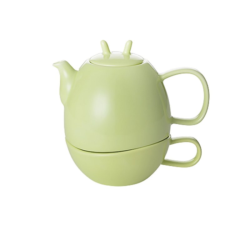 【花シリーズ】息子母鍋（グラスグリーン） - マグカップ - その他の素材 グリーン