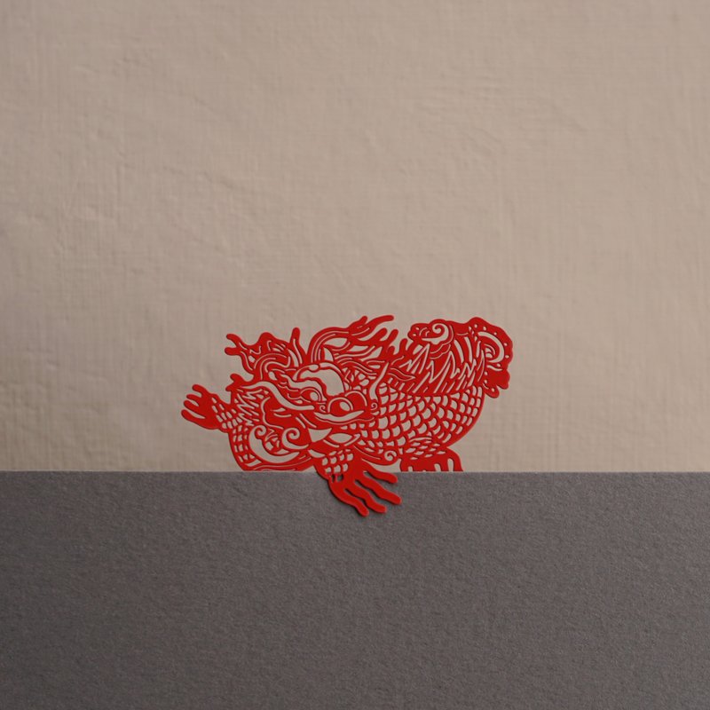 mark taiwan 麥麥大節慶-鰲魚(金屬書籤-紅) - 卡片/明信片 - 其他金屬 