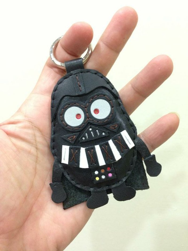 神偷奶爸 2 Despicable Me 2 Minion 小小兵 黑色 Darth Vader / Starwars 版 黑衣服 Dave 手工皮革 鑰匙圈 - Charms - Genuine Leather Black