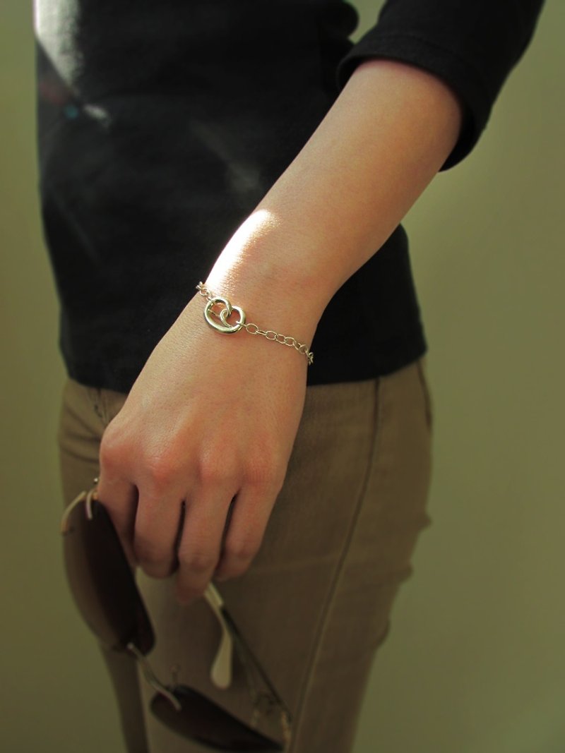 brezel bracelet | mittag jewelry - Bracelets - Silver Silver