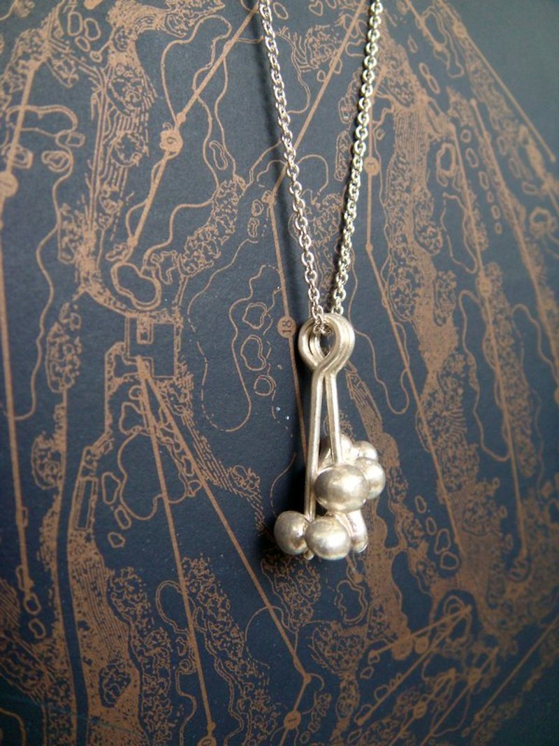 【StUdio】- Dot series necklace 1 - Necklaces - Other Metals White