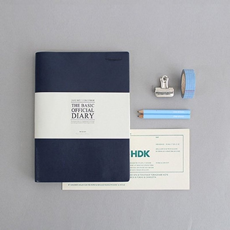 Dessin x indigo-The basic plan customer leather Zhou (without limitation) - Deep Blue, IDG03173 - Notebooks & Journals - Paper Blue