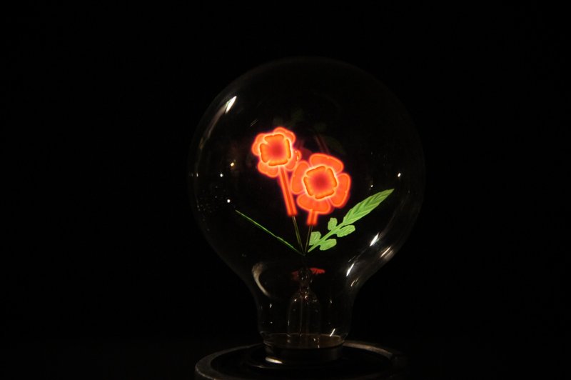 Edison-industry fire two small flower bulbs [pure light bulb] - โคมไฟ - แก้ว สึชมพู