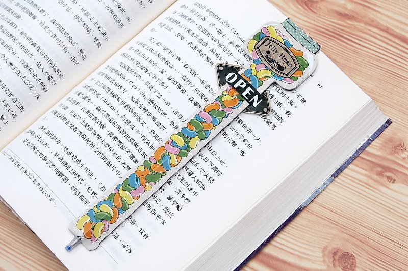 【OSHI】Target Bookmark Pen-JELLY BEAN - Bookmarks - Plastic Multicolor