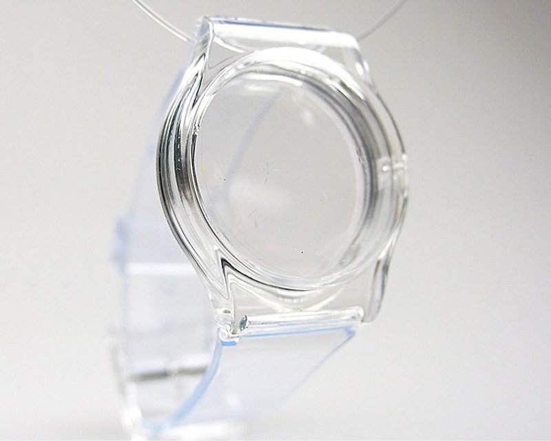ねじれ時間 - 女性用腕時計/メンズ腕時計/ニュートラルウォッチ/アクセサリー[スペシャルUデザイン] - ブレスレット - アクリル 透明