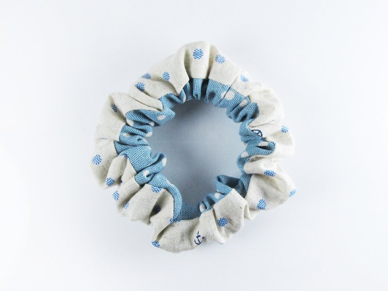 Hand intestinal ring / hair band / hair bundle [01-Dream navigator navigator dream] - Hair Accessories - Other Materials Blue