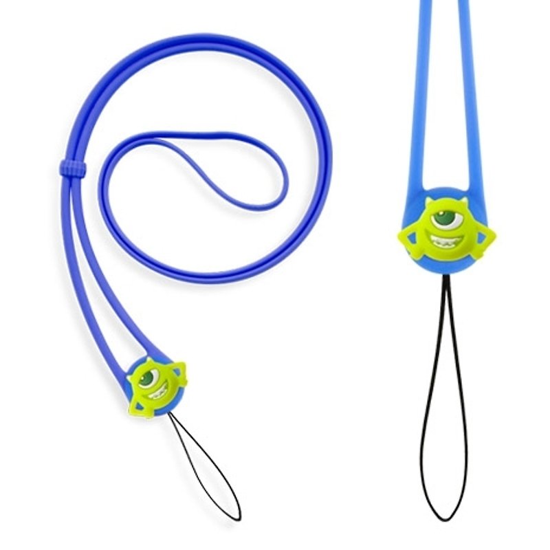 Charm Lanyard stretch neck lanyard - Beholder [Monsters University] - Cameras - Silicone Blue