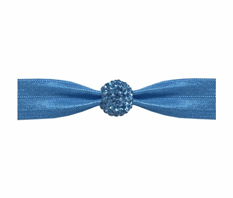 EMI❤JAY 水晶髮飾環  Cornflower Blue  - 髮飾手環 - 髮夾/髮飾 - 其他材質 藍色