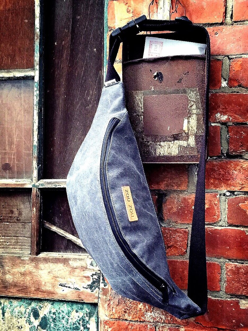 Just right oblique backpack / carry bag / 000 packets / shoulder bag / mountaineering bags / bike bag / wash black - Messenger Bags & Sling Bags - Other Materials Black