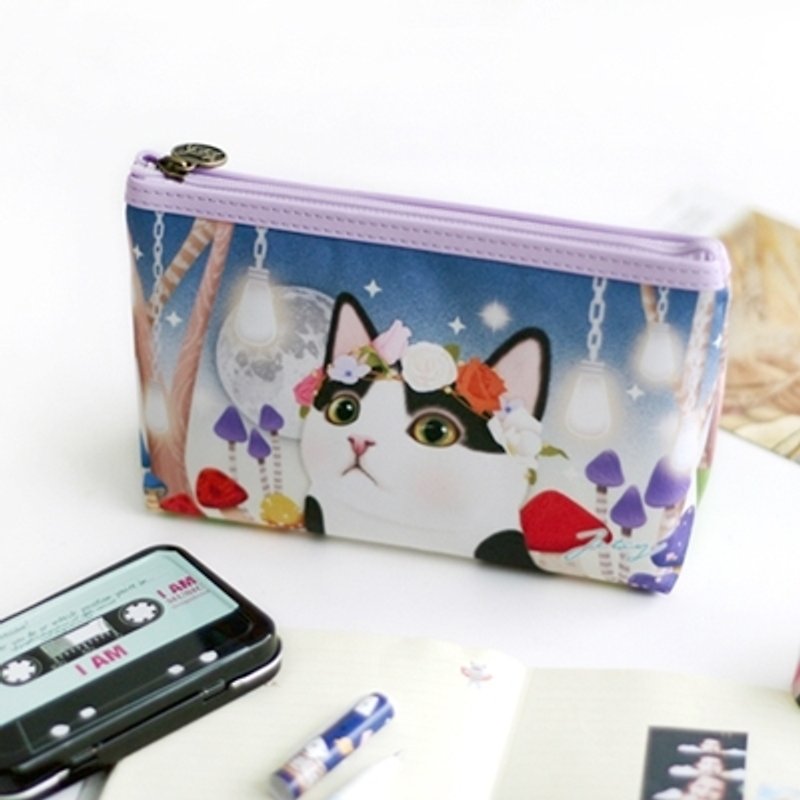 Jetoy, Choo Choo sweet cat good makeup bag (ADD)_Secret night J1408404 - Toiletry Bags & Pouches - Other Materials Multicolor