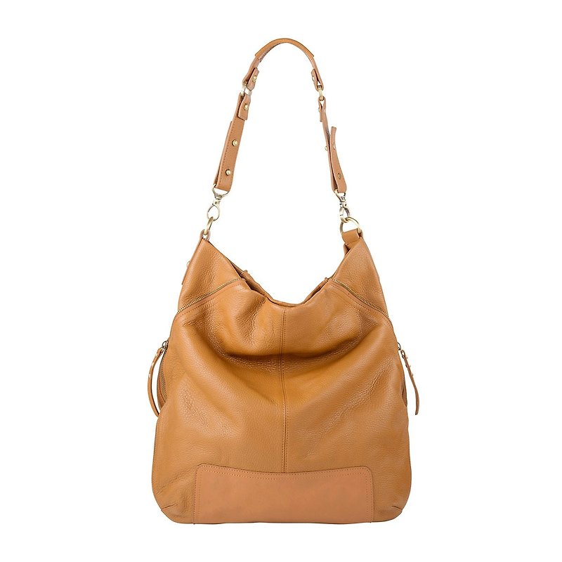 THE LAIR Shoulder Bag_Tan / Camel - Messenger Bags & Sling Bags - Genuine Leather Brown