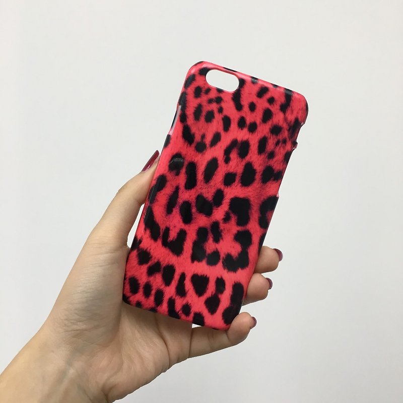 Pink Leopard 3D Full Wrap Phone Case, available for  iPhone 7, iPhone 7 Plus, iPhone 6s, iPhone 6s Plus, iPhone 5/5s, iPhone 5c, iPhone 4/4s, Samsung Galaxy S7, S7 Edge, S6 Edge Plus, S6, S6 Edge, S5 S4 S3  Samsung Galaxy Note 5, Note 4, Note 3,  Note 2 - อื่นๆ - พลาสติก 