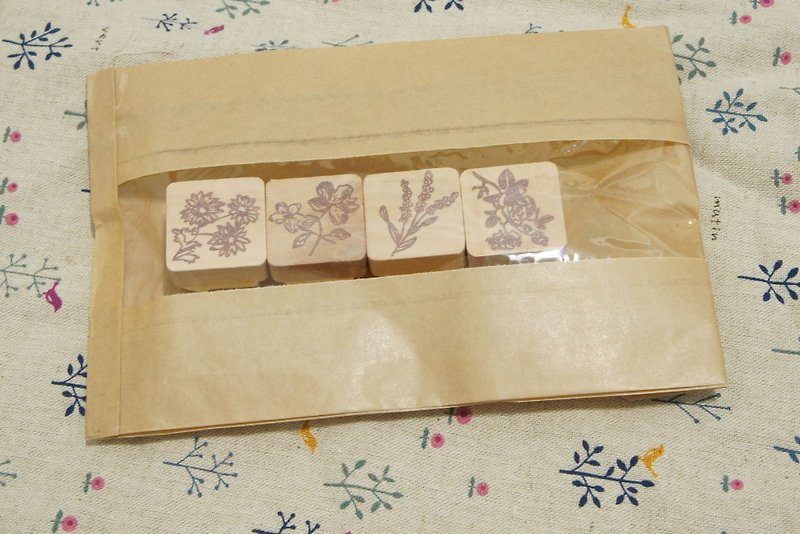 Apple Dandan My Apple Dan herbal tea hand carved chapter - Stamps & Stamp Pads - Rubber Green